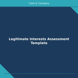 Legitimate Interests Assessment Template
